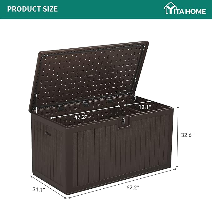 YITAHOME XXL 230 Gallon Large Deck Box