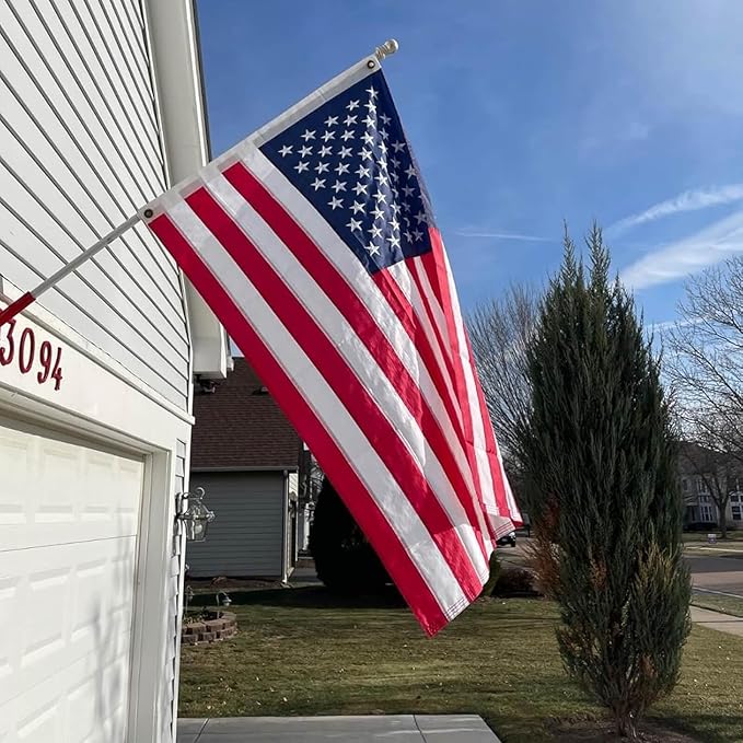 Premium American Flag Heavy Duty 420D 3x5, TearProof & Waterproof High Wind Resistant Outdoor US Flag with Embroidered Stars, Sewn Stripes, Brass Grommets for All-Weather Durability Reinforced Long Lasting