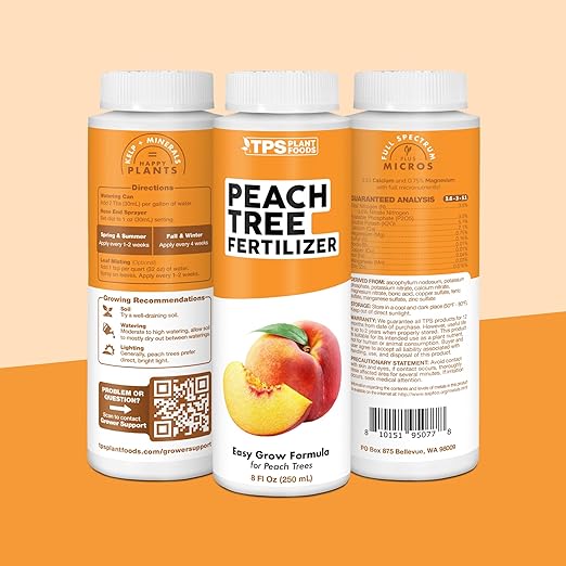 Peach Tree Fertilizer – Liquid Peach Tree Plant Food for Healthy Growth & Fruit Production, 1 Gallon