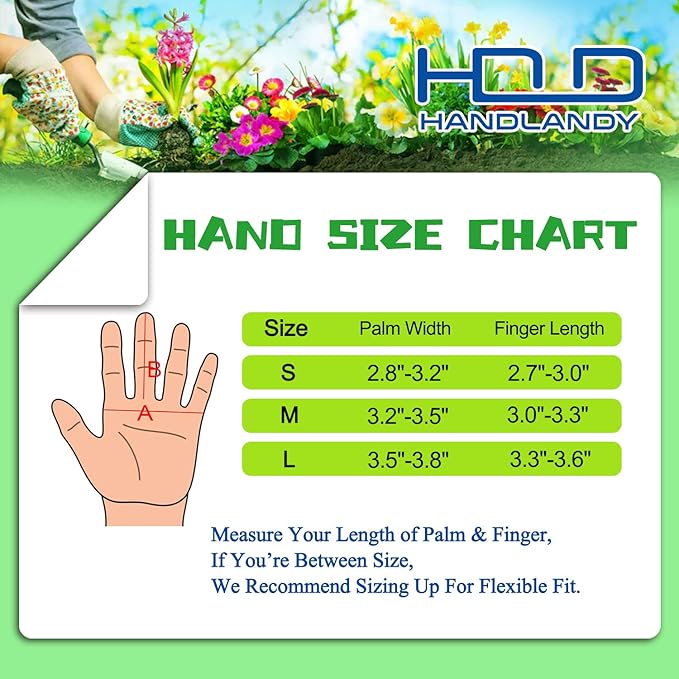 HANDLANDY Long Gardening Gloves for Men & Women, Thorn Proof Rose Pruning Gloves Leather Gauntlets Garden Glove Yard Work Glove (Warm Brown, Small)