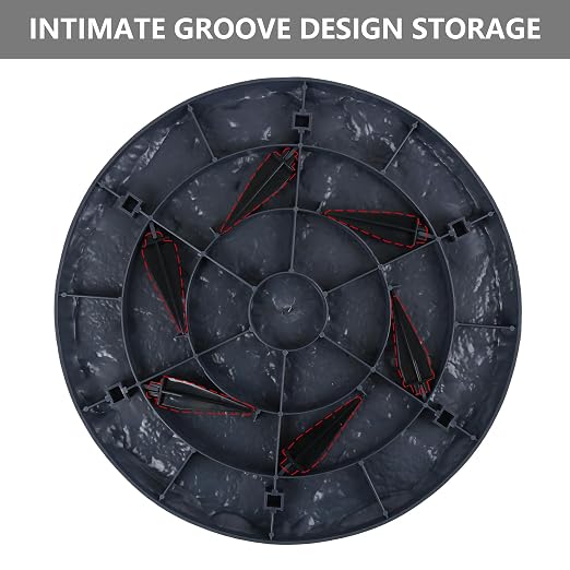 4Pcs Large Stepping Stones Outdoor Garden Walkway, Durable Plastic Pavers for Patio, Pathway, and Landscaping, Weatherproof Stepping Stones with Ground Stakes for Easy Installation