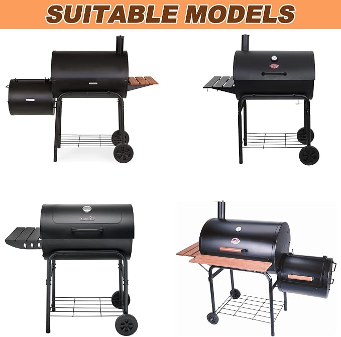 Grill Grates and Ash Pan with Hanger Kits Replacement Parts for Char Griller 1324, 1329, 2727, 2929, 1224, 2828, E1224, 200048, 1321, 2222, 2121 Charcoal Grill, Grill Parts for Charbroil 17302056