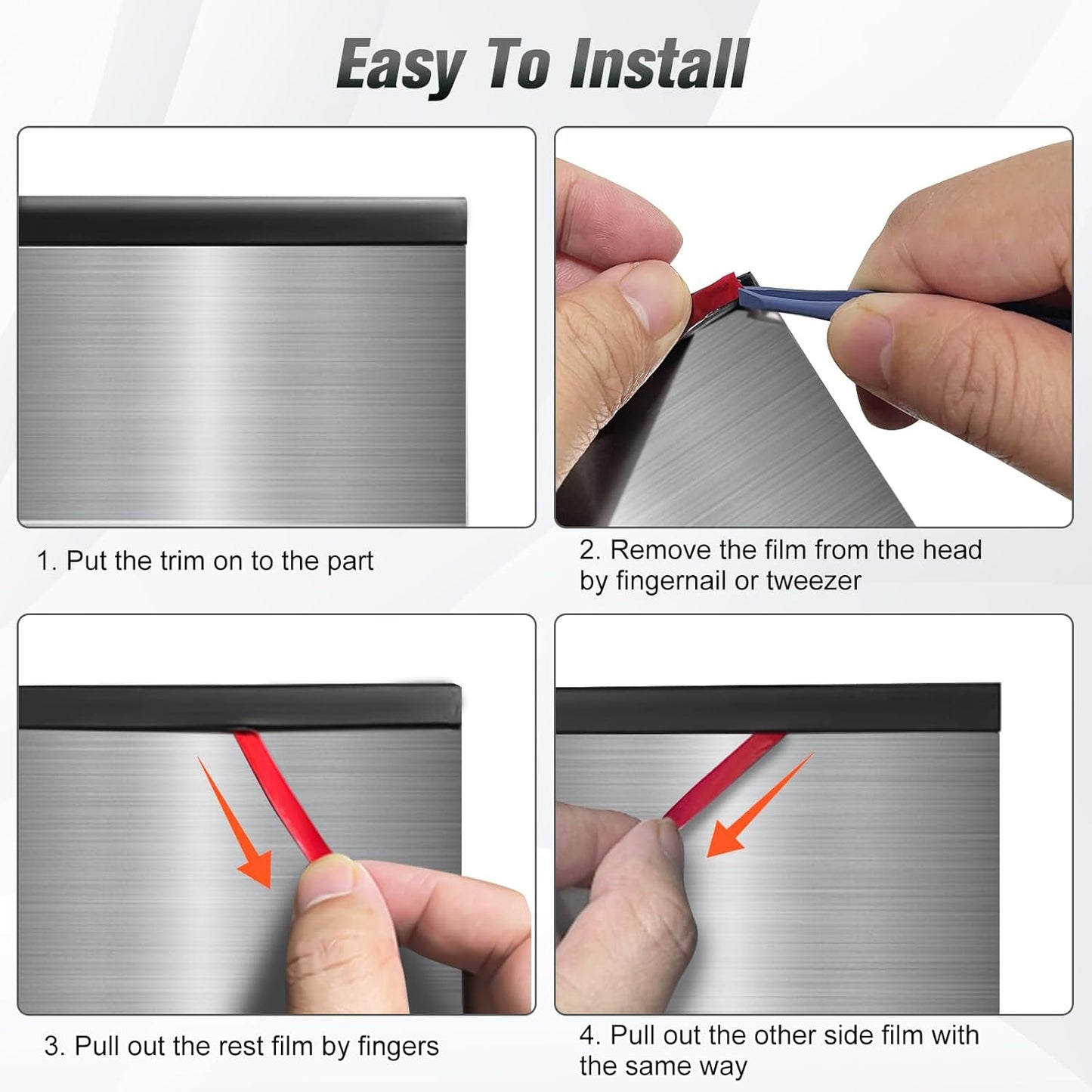 Rubber Edge Protector, Flexible Self-Adhesive U-Channel Trim, 3/16" Thick, Black, 20Ft - Protects Glass, Mirror, Plywood, Steel Panel Edges