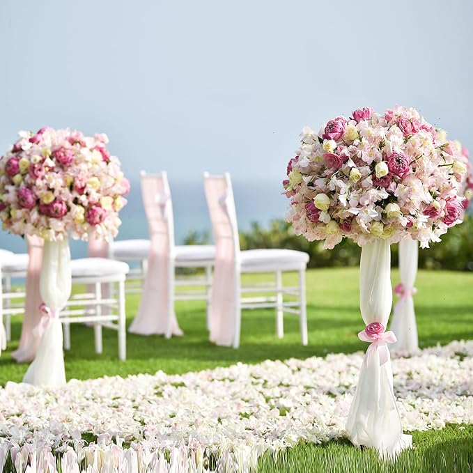 PATIKIL Floral Foam Cage Flower Holder, 4 Pcs Rectangle 12x5x3 Inch Cage Floral Foam for Flower Arrangement Table Centerpiece