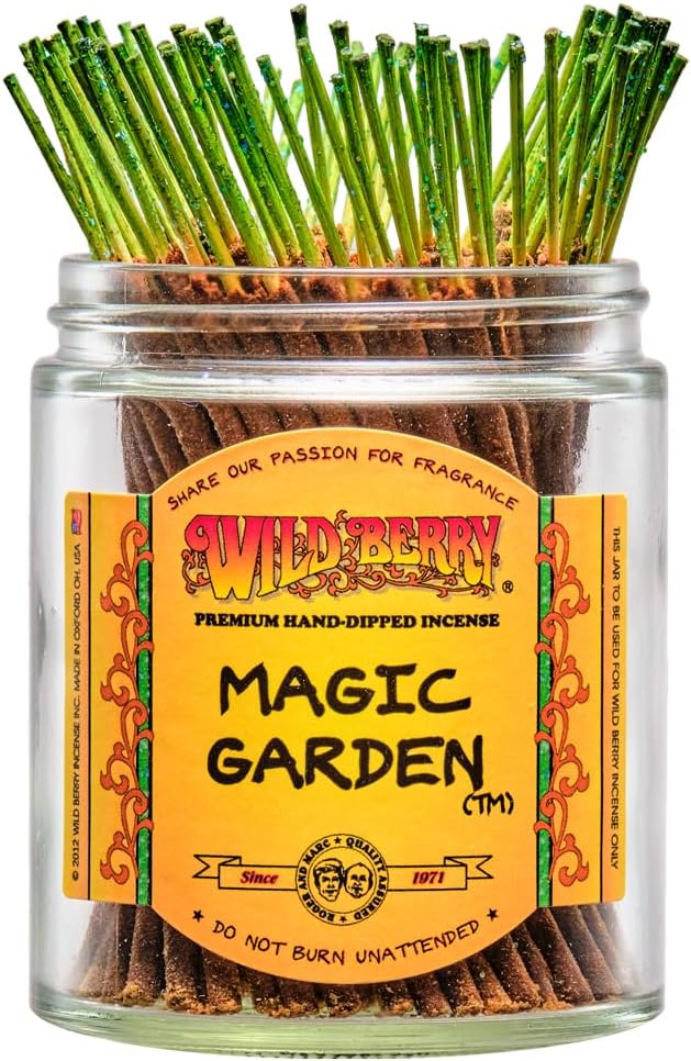 Wild Berry Shorties Incense Sticks - Hand Dipped in The USA (100 Count) - 4 inch (Magic Garden)