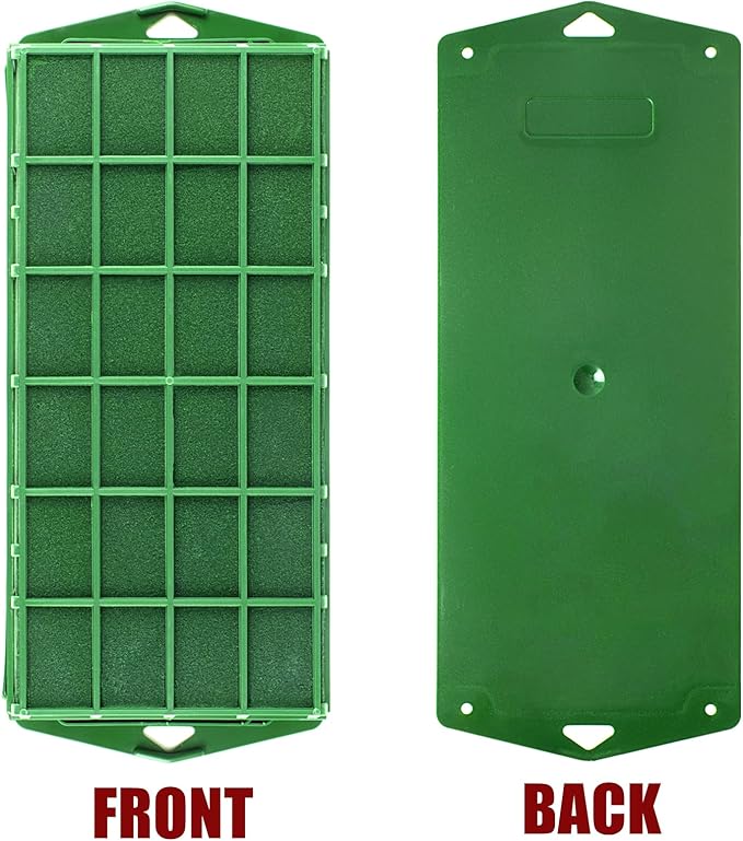 Takytao Floral Foam Cage 2 Pieces, Floral Foam for Artificial Flowers, Dry Floral Foam Blocks for Fresh Flower Arrangement Decoration, Wedding, Interior and Garden