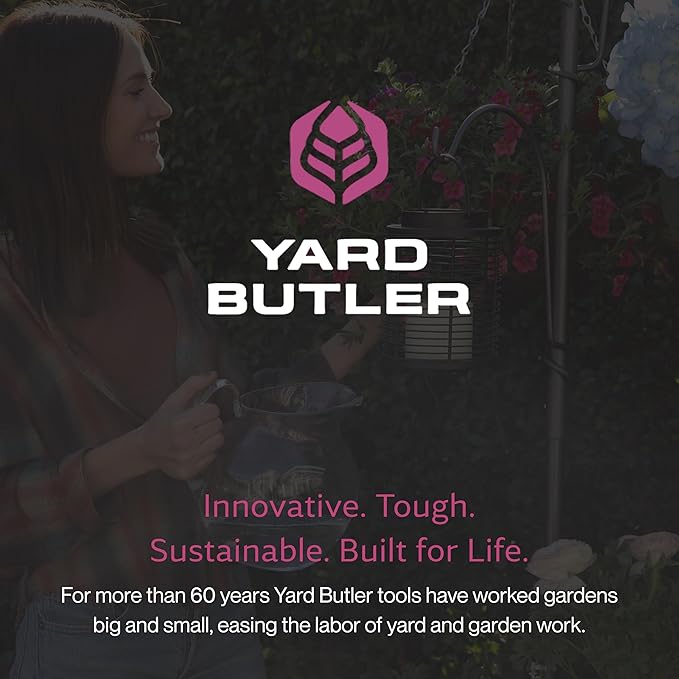 Yard Butler Yard Tree Gravity Hook, IYT-HOOK8 Garden Accessory for Outdoor Hanging - Steel Construction - Easy Installation - Functional & Decorative