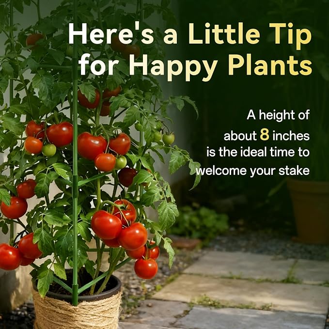 Halatool 6 Pack Tomato Cages for Graden 60 Inch, Adjustable Metal Tall Heavy Duty Tomato Trellis Plant Support, Tomatoes Stakes for Climbing Vegetables Flowers Fruits