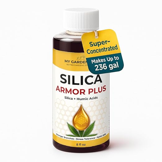Silica for Plants with Humic Acids β Hydroponic Nutrients & Bloom Fertilizer β Stronger Branches, Stress Tolerance & Big Bloom Growth β Hydroponic Plant Food for Indoor & Outdoor Growers (8 oz)