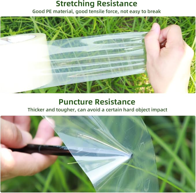 Ohuhu Portable Mini Greenhouse, 71"x36"x36"+ Greenhouse Repair Tape Plastic