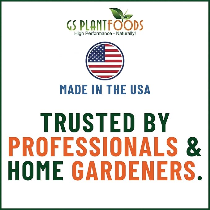 GS Plant Foods Liquid Kelp Fertilizer – Suitable for Organic Growing, OMRI Listed Seaweed Concentrate for Lawns, Gardens & Soil - 275 Gallons