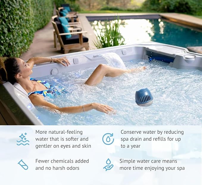 Hot Tub Replacement SmartChler Cartridge for use with Frog Floating System - Hot Tub Maintance System Supports Less Chlorine Use - 3 Pack
