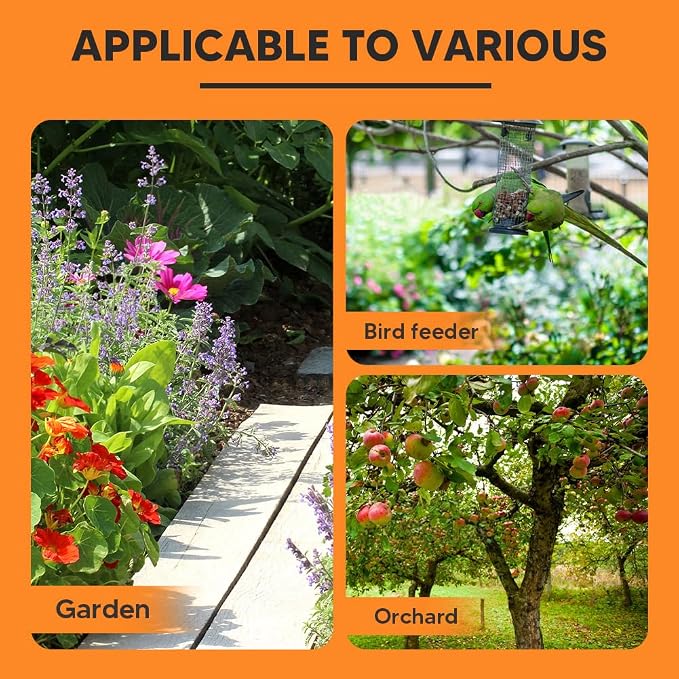 AJOQFKTD Squirrel Repellent Outdoor, Squirrel Repellent for Attic, Chipmunk Repellent Outdoor, Keep Squirrels Out of Potted Plants, Squirrel Deterrent for Garden, 60 Days Protection - 8 Packs