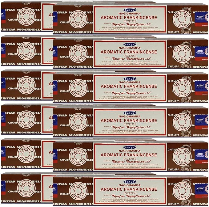 Aromatic Frankinsence Incense Sticks and Incense Stick Holder Bundle Insence Insense Satya