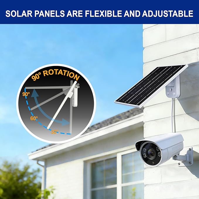 Eco-friendly 3W 5V Monocrystalline Solar Panel, Type-C Interface, IP66 Waterproof, 6.5-foot Cable, High Conversion Rate, Compatible with Various Electronic Devices