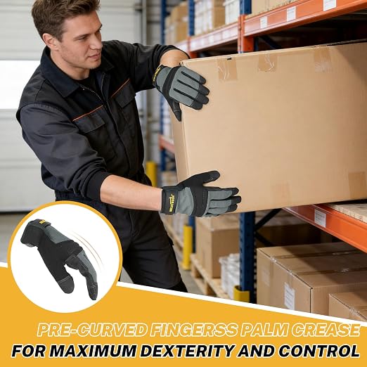 MELOTOUGH Kneeling Pad for Work,Work Gloves for Mechanic,Construction,Gardening,Yard,Warehouse