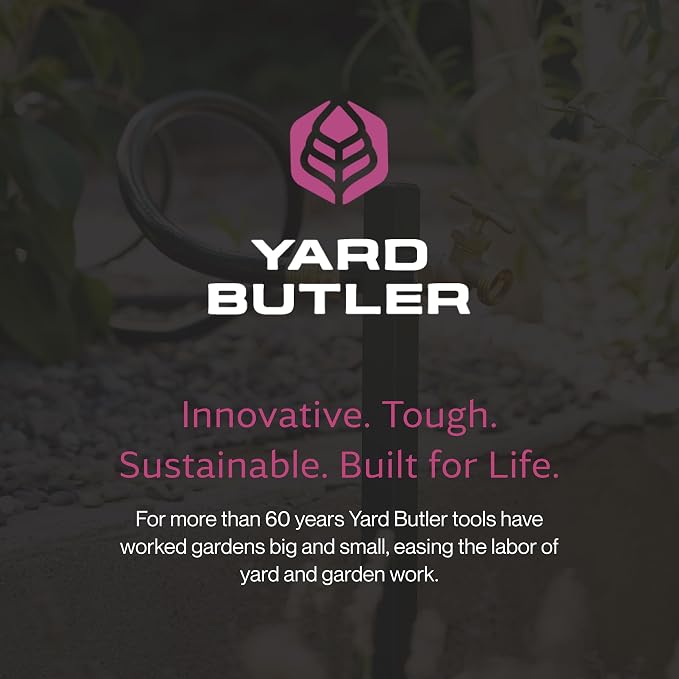 Yard Butler IHBE-6KD Garden Hose Bib Extender - Durable Hose Stand for Keeping It Elevated - Convenient Garden Accessory - Rust-Resistant - Anti-Kink Design - Easy Installation