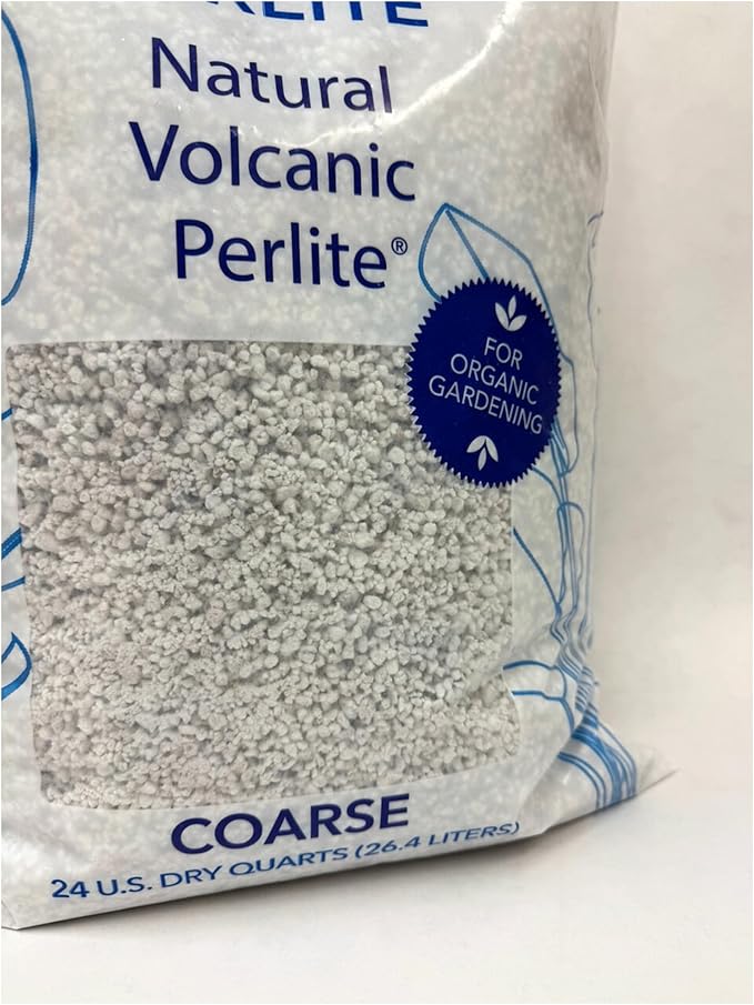 Supreme Perlite Coarse Horticultural Perlite for Potting Soil, Seed Starting, Propagation & Organic Gardening, 24 Quart Bag - Improves Drainage and Soil Aeration for Indoor or Outdoor Plant Use