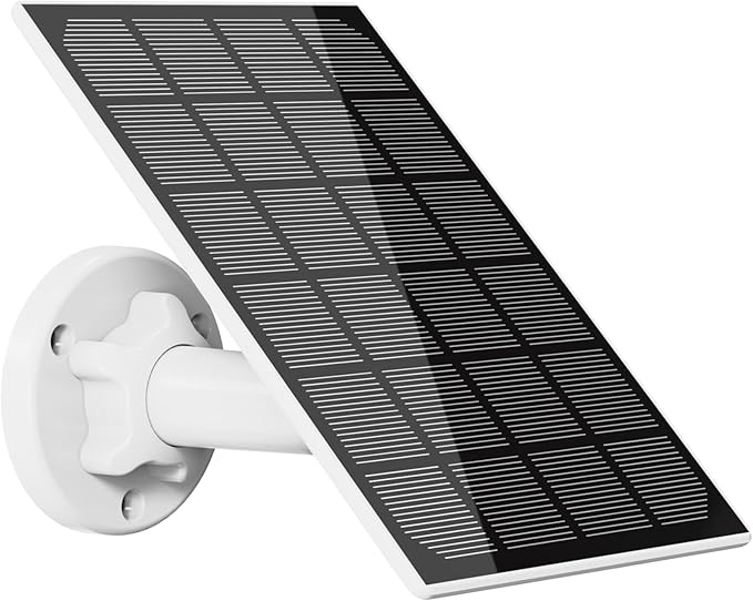 Soliom BF10 Solar Panel Power Supply,Pan tilt Security Outdoor Camera Solar Panel,Hummingbird Feeder with Camera BF10 Compatible