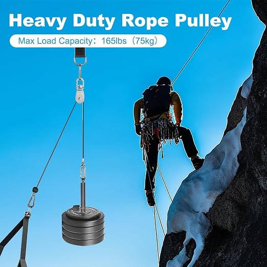 12 Pack M20 Single Pulley Block, 304 Stainless Steel Wire Rope Cable Pulley, Heavy Duty Swivel Pulley Wheel Hanging Wire Towing Wheel for Lifting