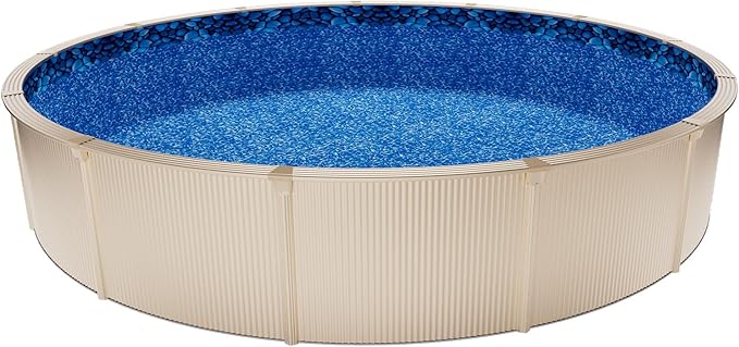 VEVOR 24-ft Round Above Ground Pool Liner, Overlap Pool Liners, Thickend Upgraded Gauge Vinyl, 48-to-54inch Wall Height, Designed for Steel Sided Above-Ground Swimming Pools