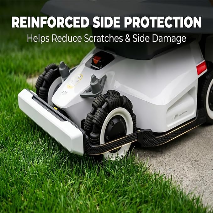 Reinforced Side Guard for Mammotion Luba Mini AWD 800/1500 Robot Lawn Mower – Heavy-Duty Left & Right Side Bumper Protection, Robotic Mower Guard (Not Compatible with 2025 or Luba H Series)