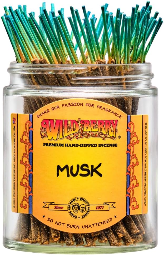 Wild Berry Shorties Incense Sticks - Hand Dipped in The USA (100 Count) - 4 inch (Musk)