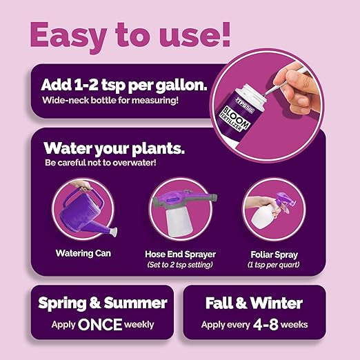 Bloom Fertilizer – Liquid Plant Food for More Blooms, Bigger Flowers & Stronger Bud Development, 1 Gallon