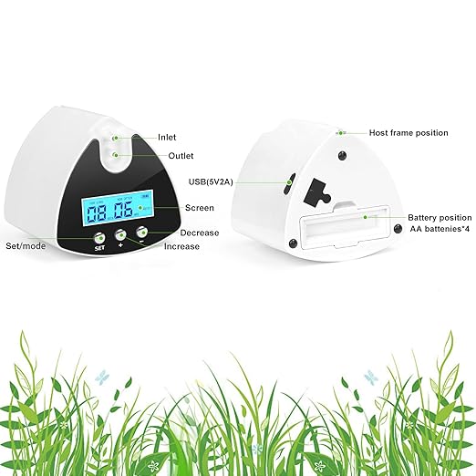 Automatic Plant Waterer Indoor | Programmable Drip Irrigation Kit with USB Power, DIY Tubing & Water-Saving Drip Emitters