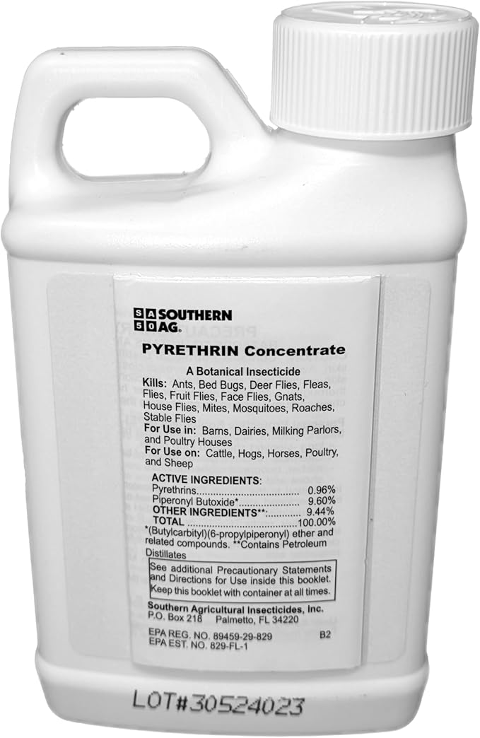 Southern Ag 10401 Natural Pyrethrin Concentrate, 8oz, Brown/A