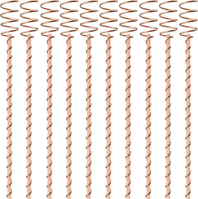 18Pack 17" Electroculture Plant Stakes, Long Electro-Culture Electroculture Copper Gardening Antenna, Garden Copper Stakes for Plants Fruits Vegetables Growth, Eco-Friendly & High-Yield