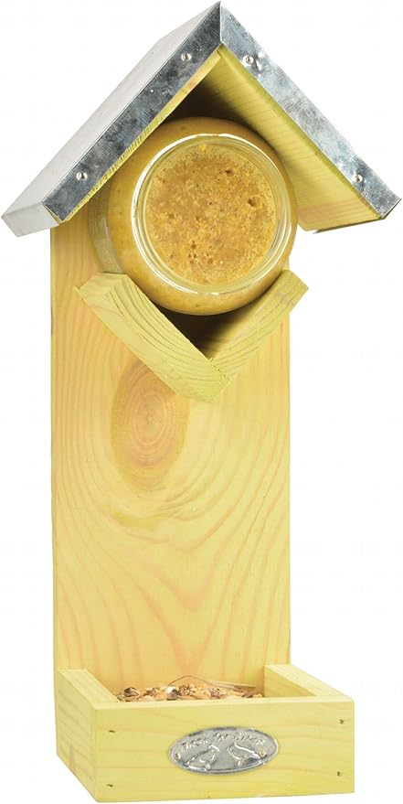 Esschert Design FB304 Peanut Butter House with Seed Feeder