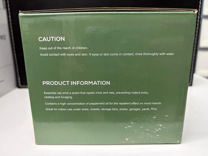 Squirrel Repellent, Peppermint Oil, 24 Pack, Green | For Outdoor, Garden & Indoor Use, Rodent, Mice, Squirrel, Rat Repeller, For Car Engines, 2026 New