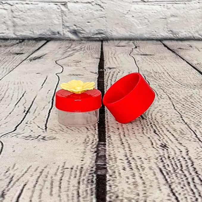 Hummingbird Cup Holder for Bird Buddy β Fits 1.5β Feeder Cups β Durable PETG Plastic β Easy Installation (Red, Cup Holder + Feeder Cup)