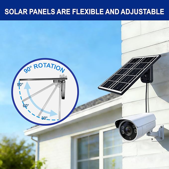 Eco-friendly 3W 5V Monocrystalline Solar Panel, Type-C Interface, IP66 Waterproof, 6.5-foot Cable, High Conversion Rate, Compatible with Various Electronic Devices