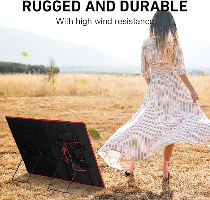 DOKIO Solar Panel Tilt Mount Stand – Lightweight Adjustable Stainless Steel Bracket for Foldable Panels, Portable Angle Adjustment for RV, Tent, Balcony, Camping