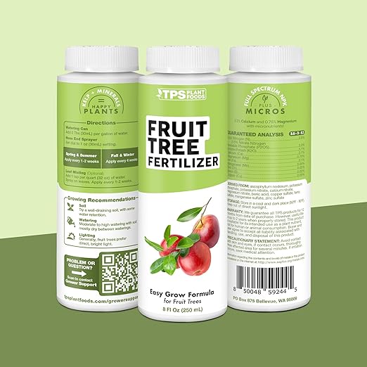 Fruit Tree Fertilizer – Liquid Plant Food for All Fruit Trees, Supports Heavy Blossoms, Bigger Harvests & Healthy Growth, 8 oz