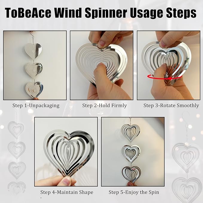 Bird Scare Discs Set Reflective Wind Spinners Outdoor Decor 3D Metal Bird Reflectors Devices Deterrents to Keep Woodpecker Pigeon Away from House Window Outside Patio Yard Porch Fruit Trees