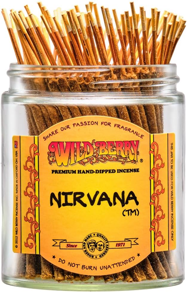 Wild Berry Shorties Incense Sticks - Hand Dipped in The USA (100 Count) - 4 inch (Nirvanas)