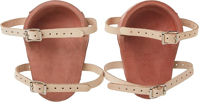 Custom Leathercraft CLC 318 Professional Heavy-Duty Molded Rubber Kneepads,Brown