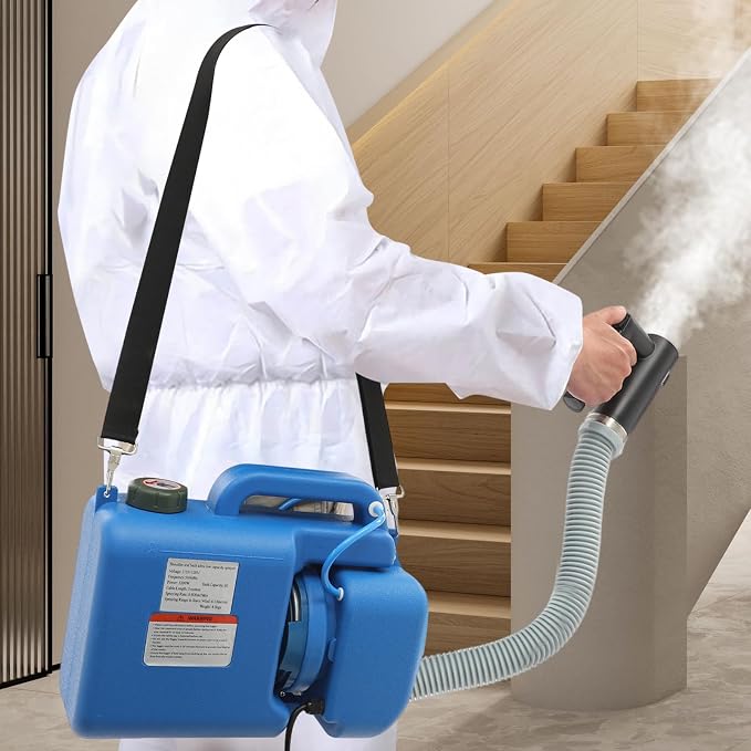 8L Electric ULV Fogger Machine - 1200W Portable Fogger Sprayer Machine for Home Indoor & Outdoor - Electric Atomizer Sprayer for Disinfection, Pest Control
