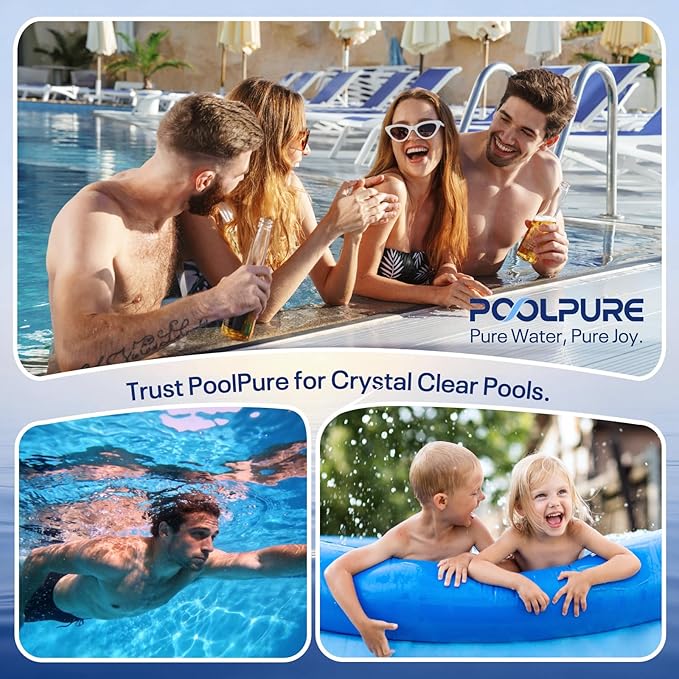 POOLPURE Spa Filter Replaces Watkins 303279, PFF42TC-P4, 5CH-37, 78460, FC-2402, Lifesmart, Freeflow, AquaTerra, Hydromaster, Grandmaster, Simplicity, Bermuda Hot Tub Filters 1PACK