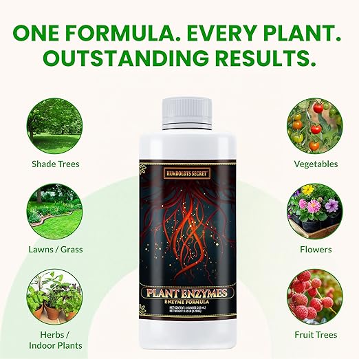 Humboldts Secret Plant Enzymes | 7,000 Active Units per mL | Root & Soil Enzyme Additive for Hydroponic and Aeroponic Systems | Boosts Growth and Root Strength for Maximum Nutrient Uptake | 8 Ounce