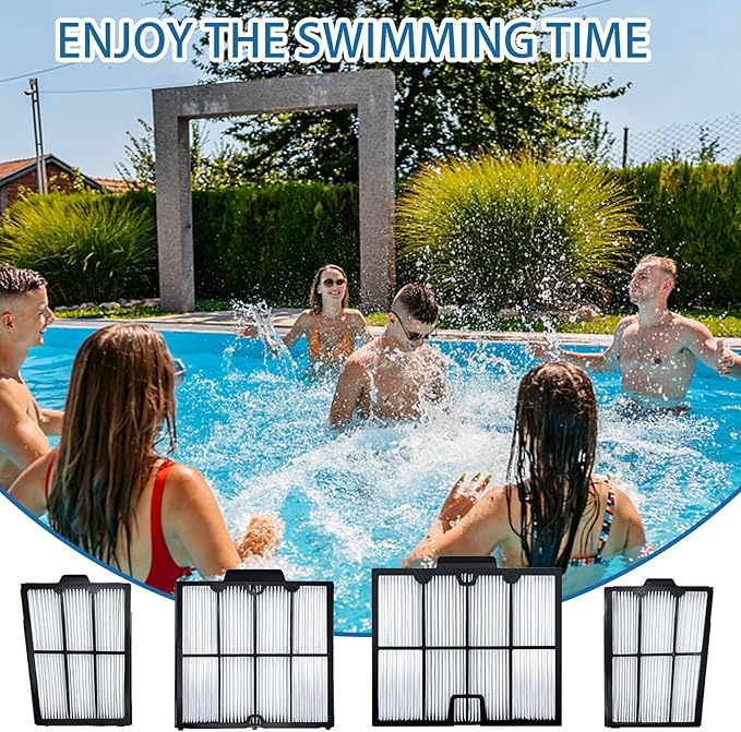 Replace Part#9991467-R4 Ultra-Fine Filter Panels Compatible with Dolphin Robotic Pool Cleaners,Pleated Cartridge Filter Replacement for Dolphin S200,Proteus DX4,Active 20,Active 30,S300i,M600