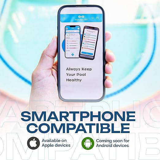 Advanced Pool & Hot Tub Test Strips with AI-Powered Mobile App - All-in-One Water Test Kit for Pools, Spas, and Above Ground Pool Accessories (Starter kit)