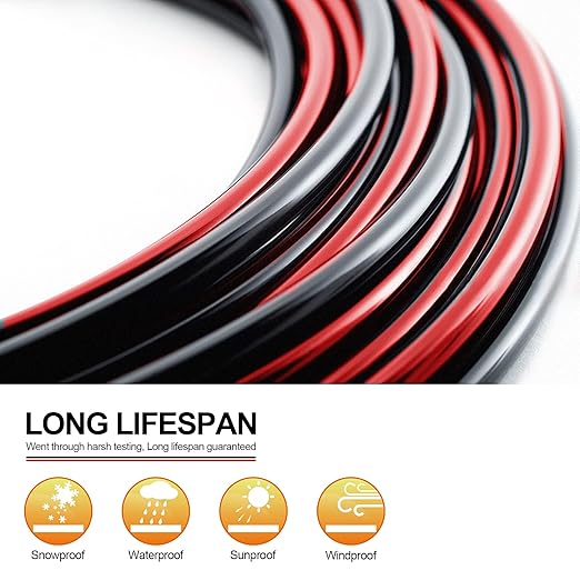 10 Gauge Wire - iGreely Solar Panel Wire 30Ft Black & 30Ft Red 10AWG(6mm²) Tinned Copper PV Wire UV Resistant Cable for Solar Panel MPPT Controller Boat Marine Automotive RV Outdoor