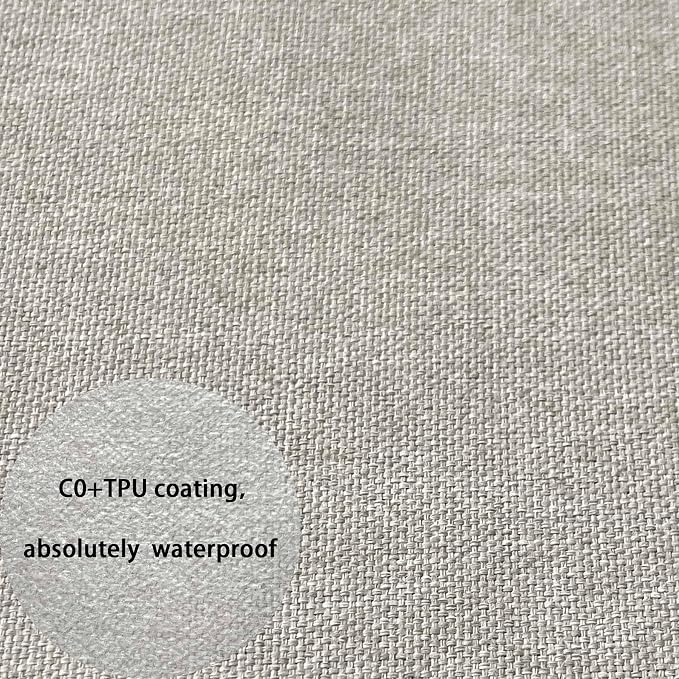 Goodgoods 19"x19" Outdoor Universal Cushion Set of 1 Water-Proof Stain-Resistant UV Resistant Weather Resistant High Resilience Foam Patio Cushions with Handles & Ties Riverbed