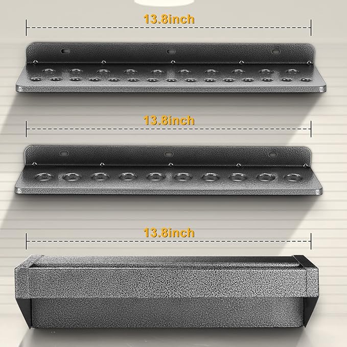 Screwdriver Organizer,Metal Screwdriver Organizers, Hammer Rack,Pliers Organizer, Wall Mounted Tool Organizers for Workshop,Set of 3 Tool Holder Organizer for Workbench