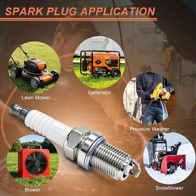 RC12YC Spark Plug Compatible with 491055 491055S 491055T 72347GS 72347 805015 M78543 for Kohler 12 132 02, 12 132 02-S, 25 132 12-S (Pack of 2)