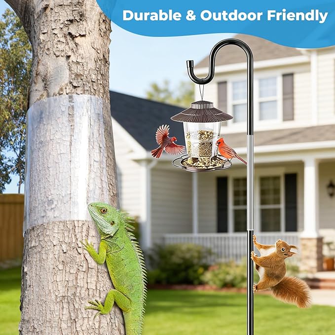 Squirrel Baffle for Bird Feeder Poles,Squirrel Guard Tree Wrap Trunk Protector for Squirrel Prevention Climbing Trees,Outside Baffle Guard,Weatherproof Outdoor Squirrel Proof Protector